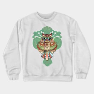 Wonderful elegant decorative owl Crewneck Sweatshirt
